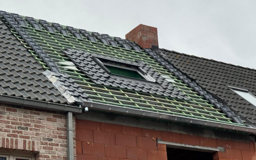 Dak plaatsen nieuwbouw Merksem, Antwerpen